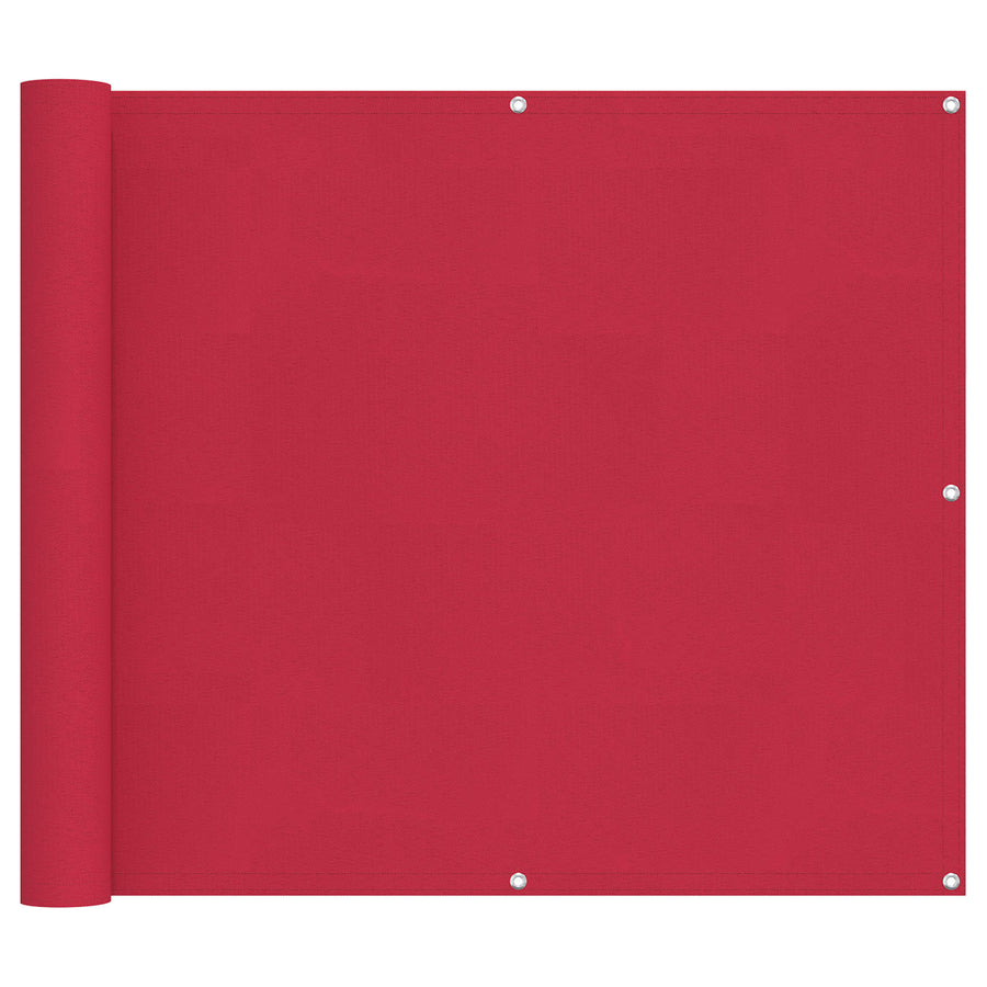 Balkon Scherm Bordeauxrood 90 x 800 cm PU gecoat oxford alu