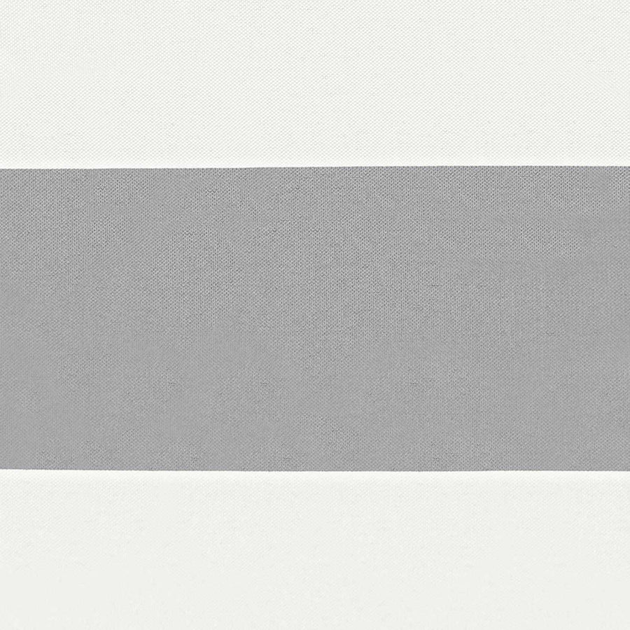 Balkon Scherm Lichtgrijs en wit. 110 x 600 cm Oxford Stof