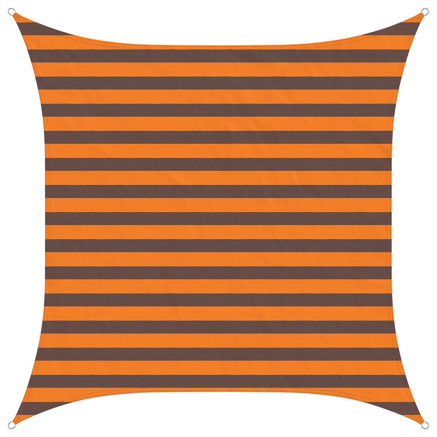 Zonneschaduwzeil Oranje en Bruin 2 x 2 m 100% Polyester Oxford