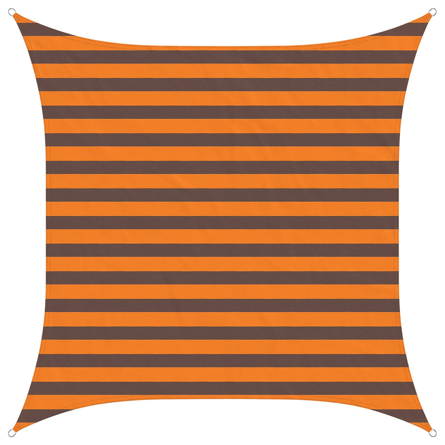 Zonneschaduwzeil Oranje en Bruin 2 x 2 m 100% Polyester Oxford