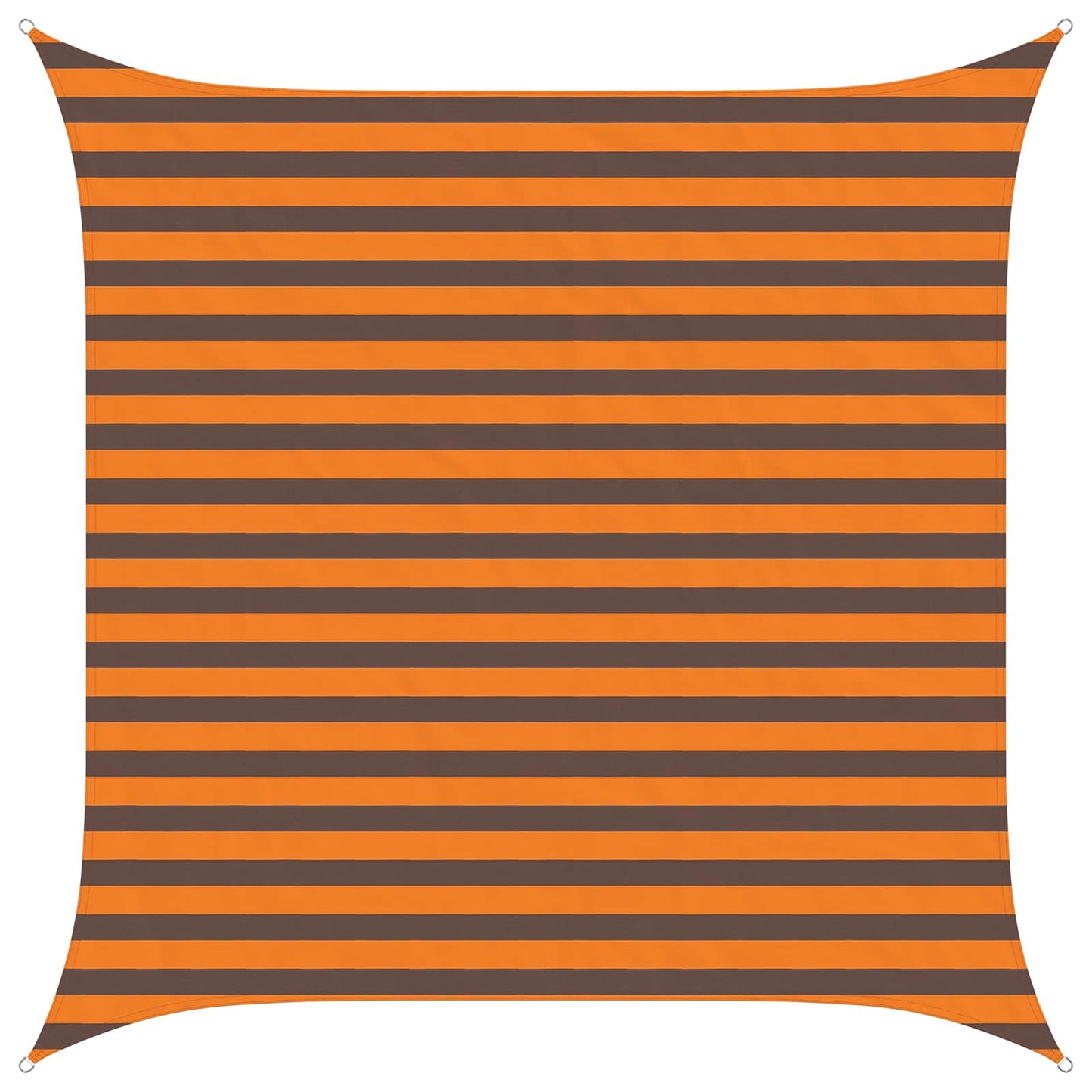 Zonneschaduwzeil Oranje en Bruin 2,5 x 2,5 m