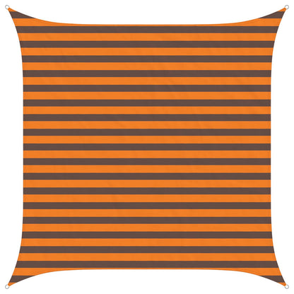 Zonneschaduwzeil Oranje en Bruin 2,5 x 2,5 m