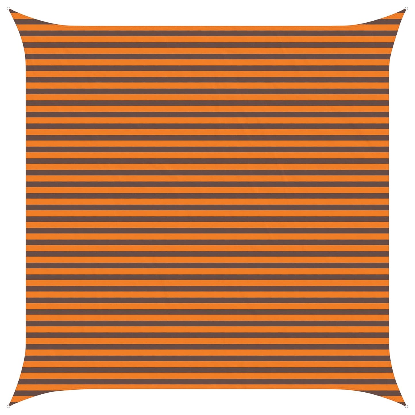 Buiten Zonneschaduwzeil Oranje en Bruin 4,5 x 4,5 m