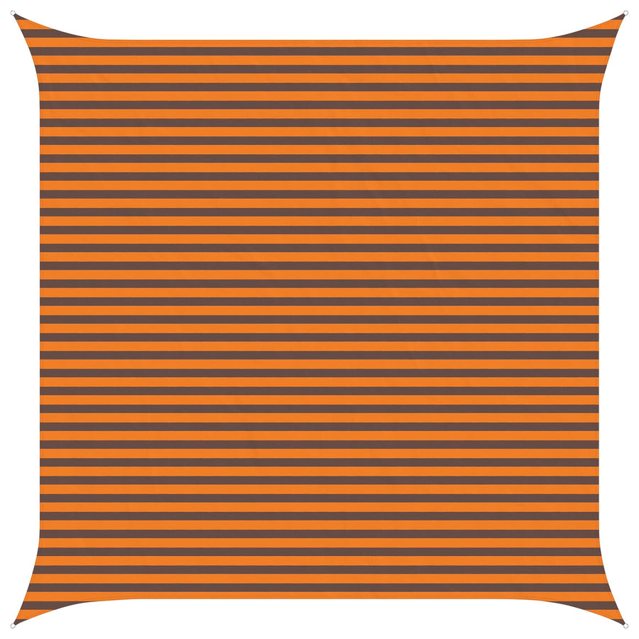 Buiten Zonneschaduwzeil Oranje en Bruin 4,5 x 4,5 m