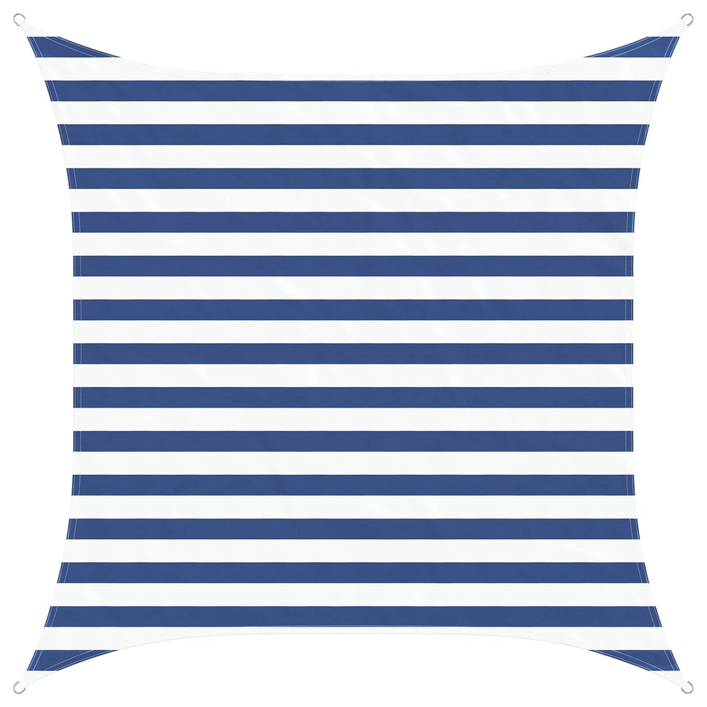 Zonneschaduwzeil Blauw en Wit 2 x 2 m 100% Polyester Oxford