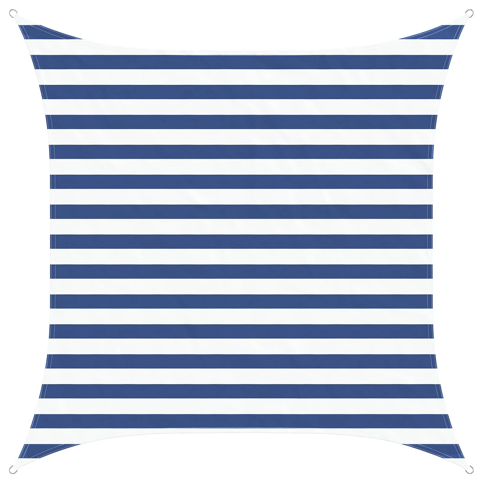 Zonneschaduwzeil Blauw en Wit 2 x 2 m 100% Polyester Oxford