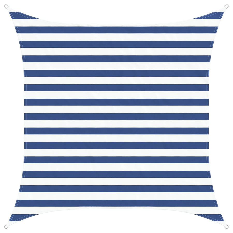 Zonneschaduwzeil Blauw en Wit 2 x 2 m 100% Polyester Oxford