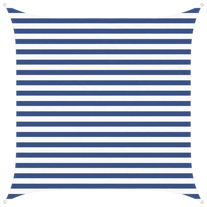 Zonneschaduwzeil Blauw en Wit 2,5 x 2,5 m 100% Polyester Oxford
