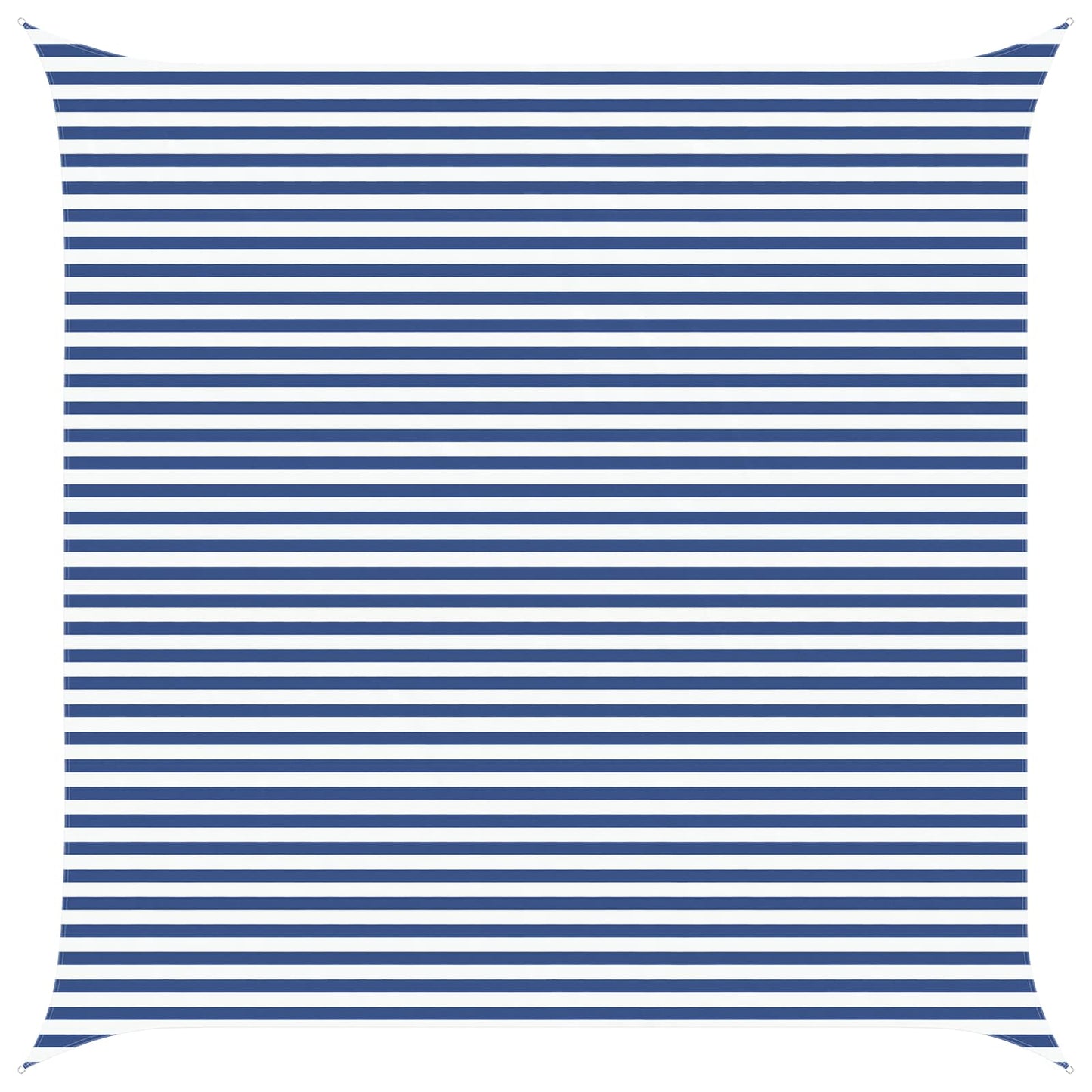 Buiten Zonneschaduwzeil Blauw en Wit 5 x 5 m