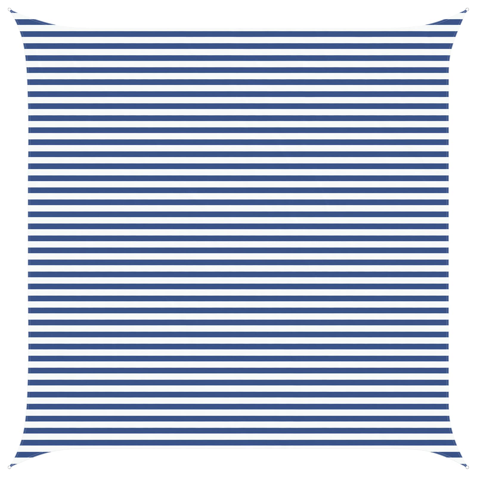 Buiten Zonneschaduwzeil Blauw en Wit 5 x 5 m