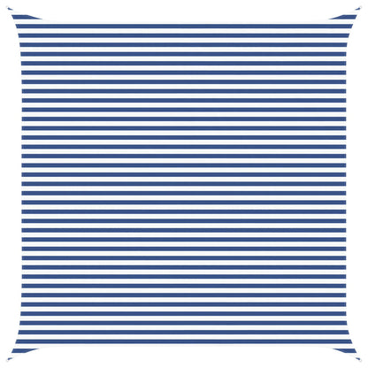Buiten Zonneschaduwzeil Blauw en Wit 5 x 5 m