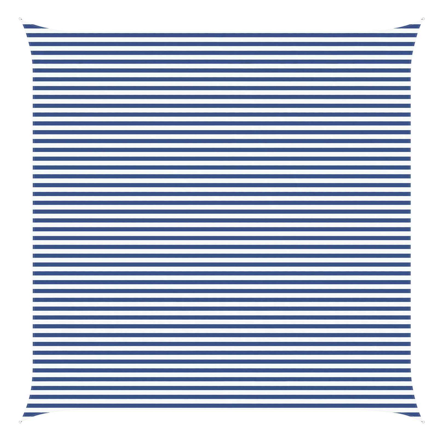 Buiten Zonneschaduwzeil Blauw en Wit 6 x 6 m