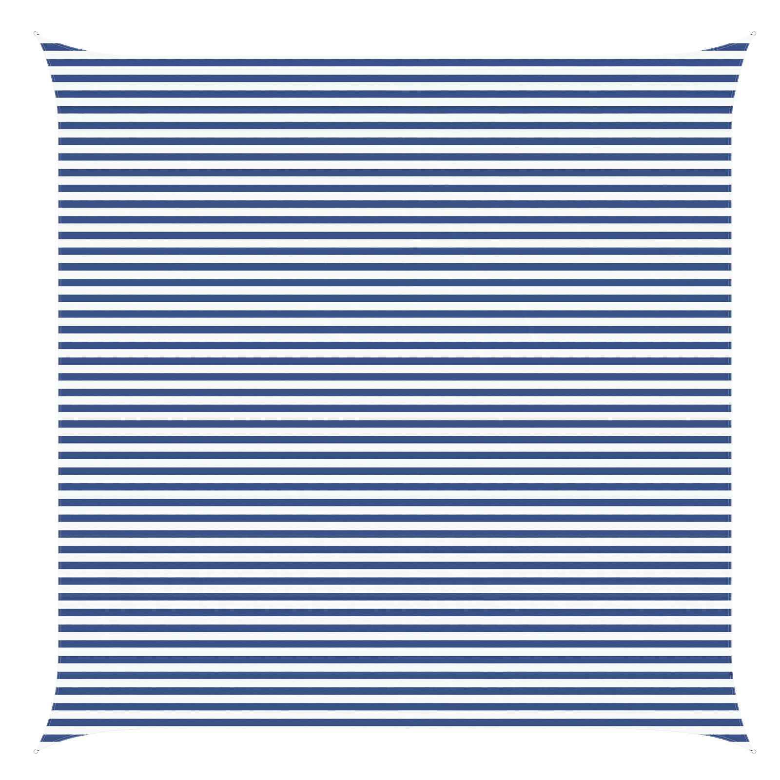 Buiten Zonneschaduwzeil Blauw en Wit 6 x 6 m