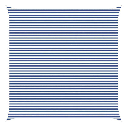 Buiten Zonneschaduwzeil Blauw en Wit 6 x 6 m