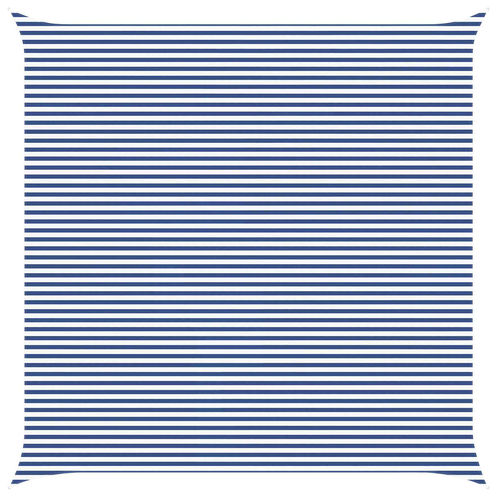Buiten Zonneschaduwzeil Blauw en Wit 7 x 7 m
