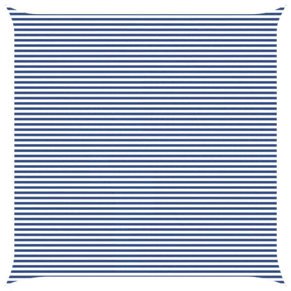 Buiten Zonneschaduwzeil Blauw en Wit 7 x 7 m