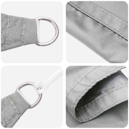 Zonneschaduwzeil Lichtgrijs 6 x 2 m 100% Polyester Oxford