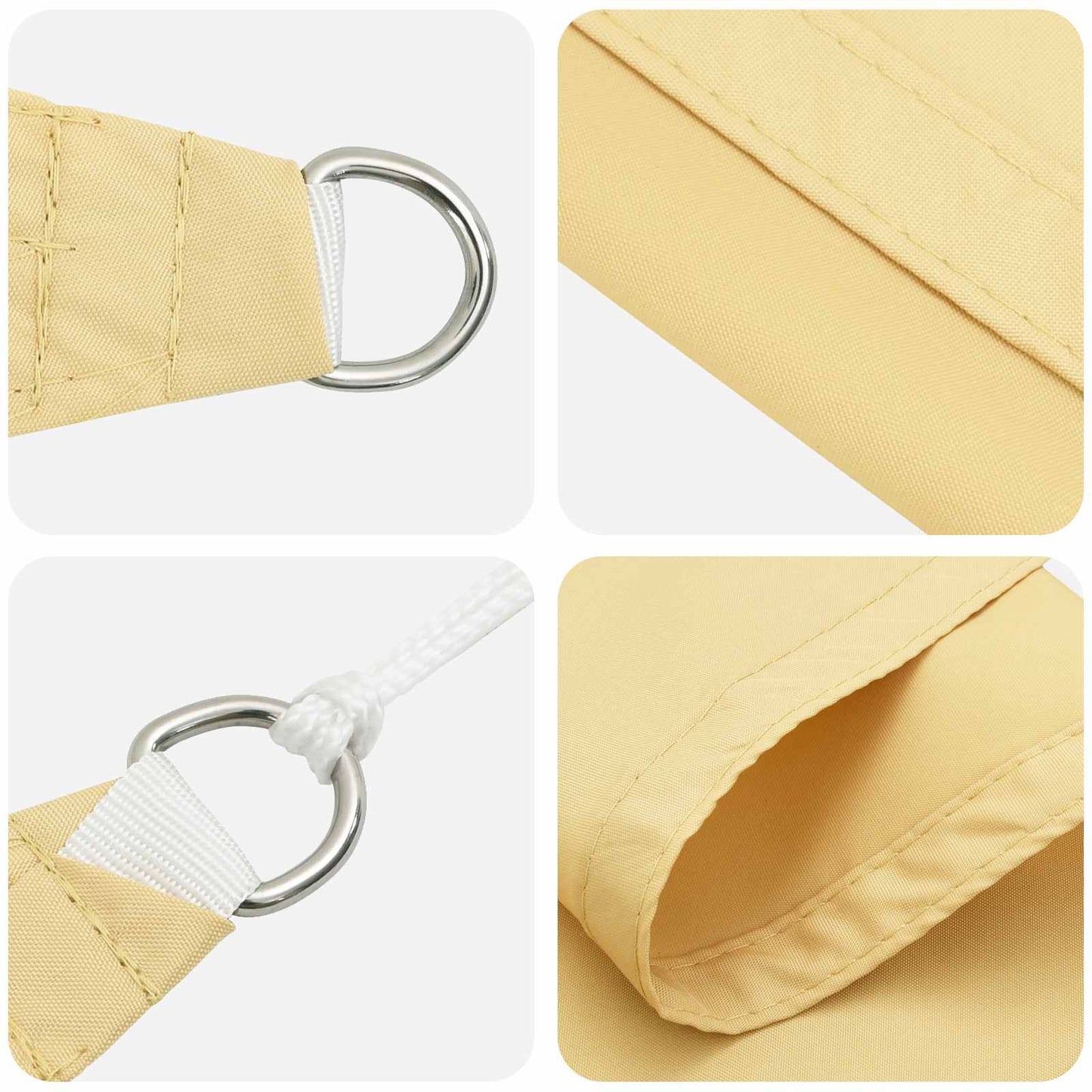 Zonneschaduwzeil Zand 6 x 2,5 m 100% Polyester Oxford