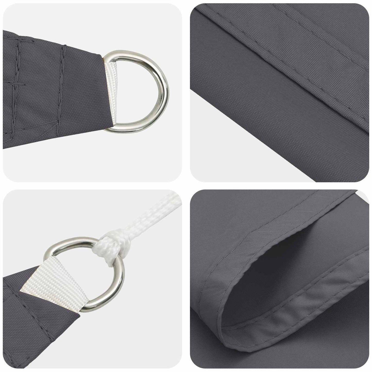 Zonneschaduwzeil 6 x 2 m PU gecoat oxford