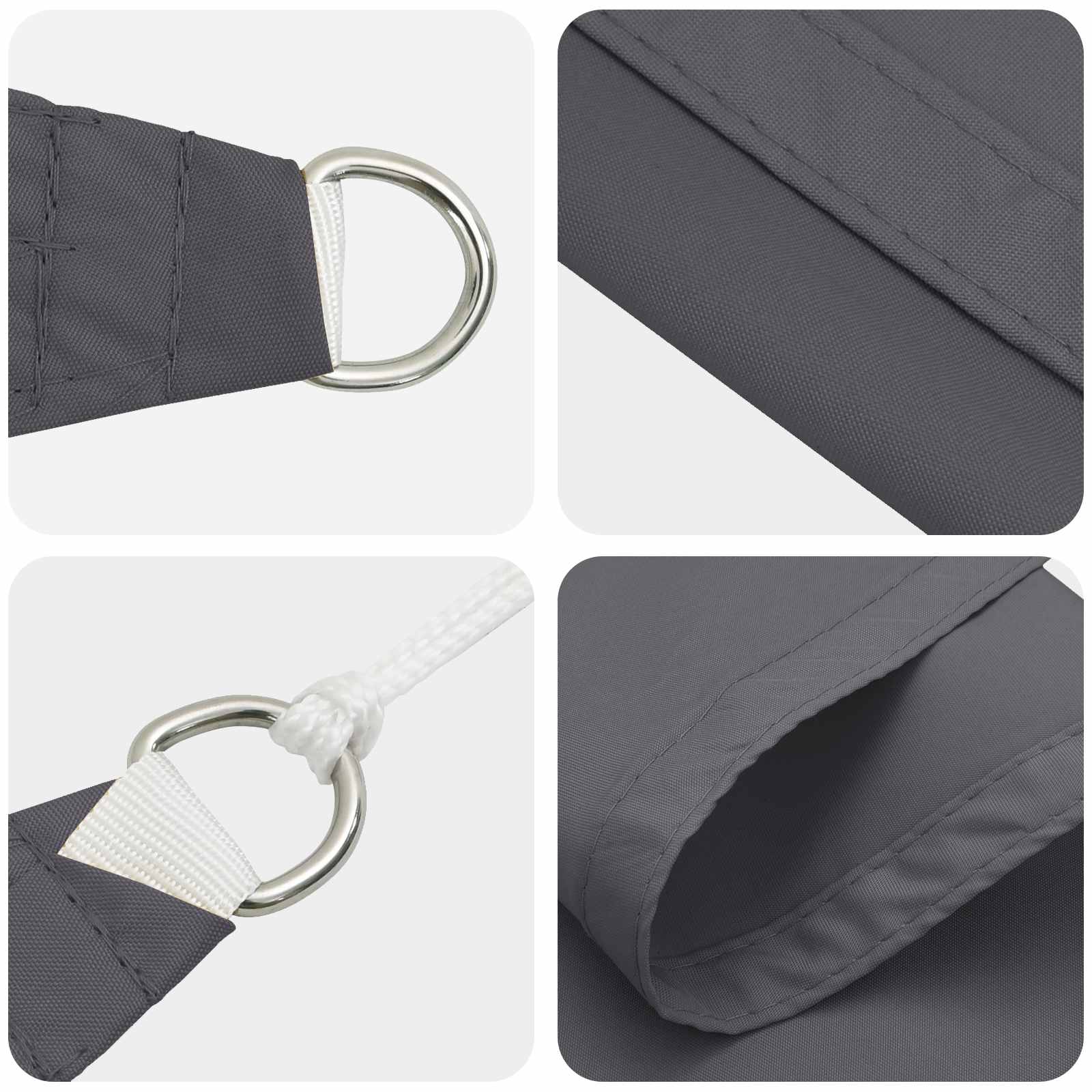 Zonneschaduwzeil 6 x 2 m PU gecoat oxford