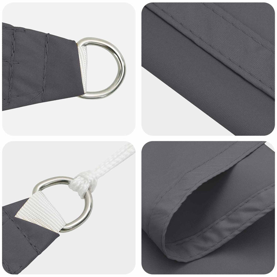Zonneschaduwzeil 6 x 2 m PU gecoat oxford