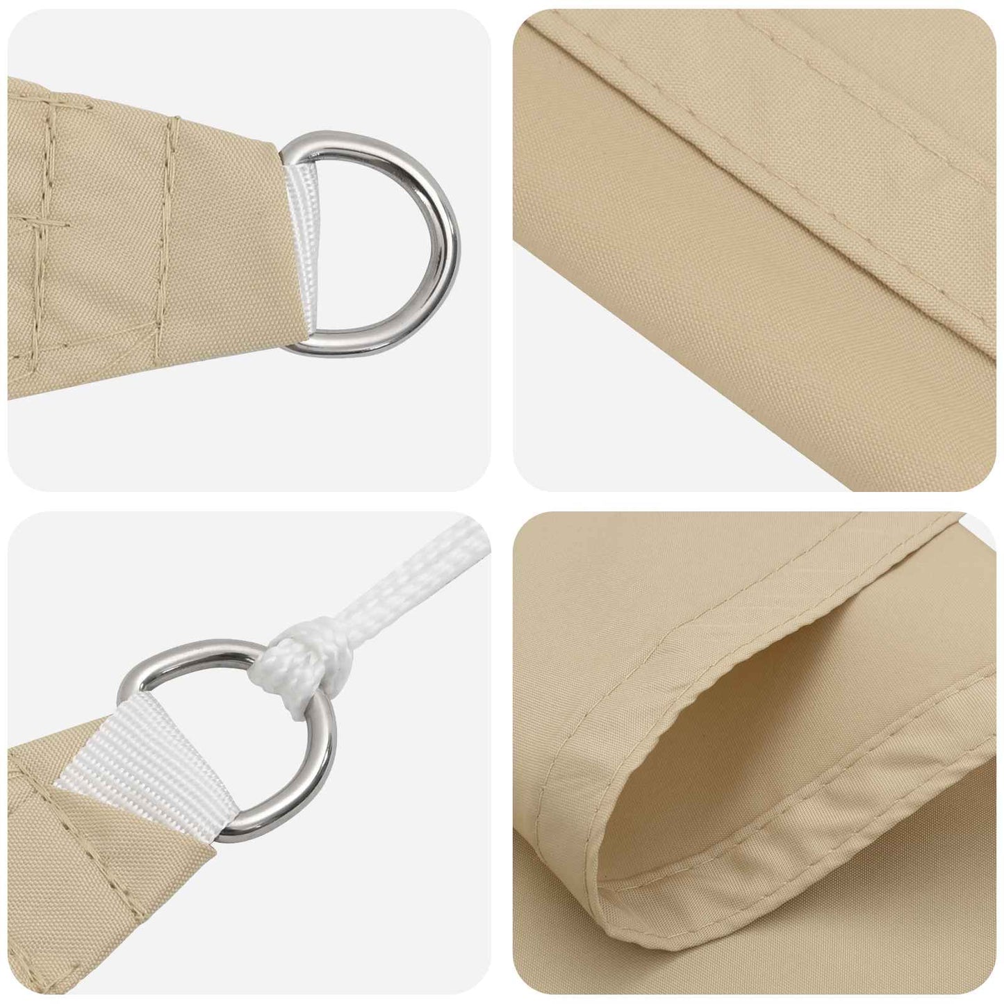 Zonneschaduwzeil 6 x 2 m PU gecoat oxford