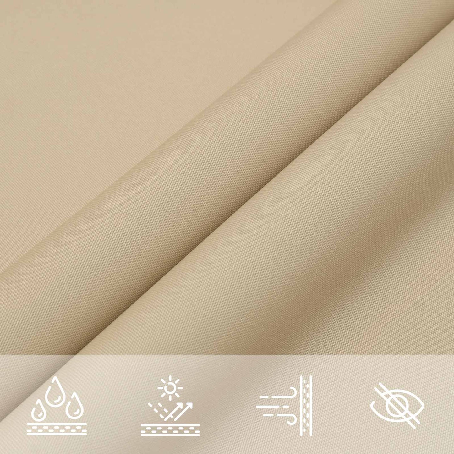 Zonneschaduwzeil 6 x 2 m PU gecoat oxford