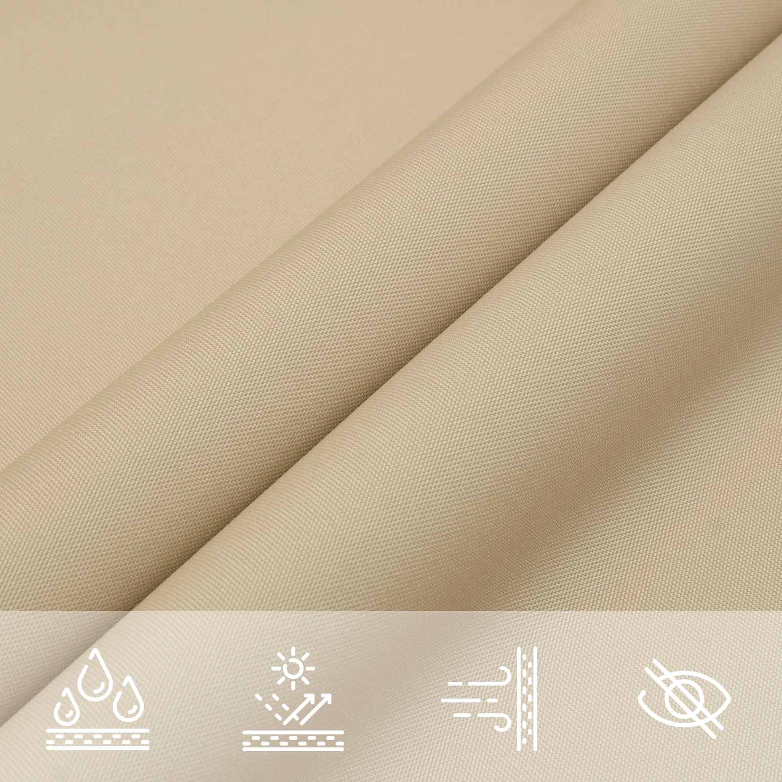 Zonneschaduwzeil 6 x 2 m PU gecoat oxford