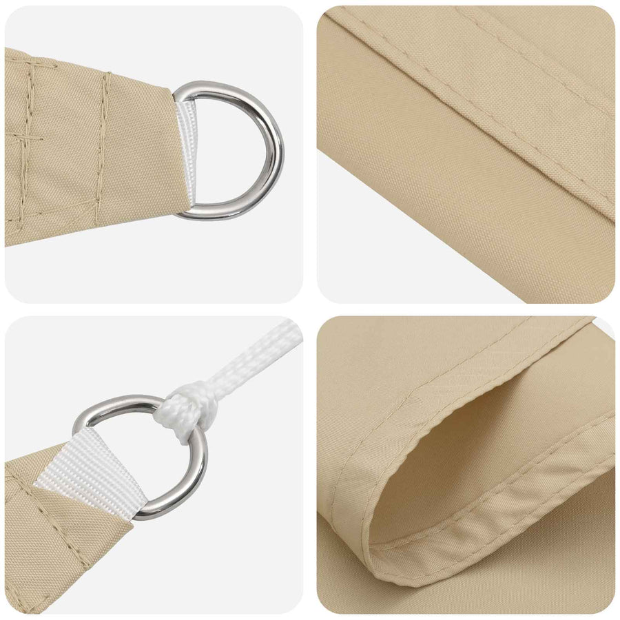 Zonneschaduwzeil Beige 6 x 2,5 m 100% Polyester Oxford