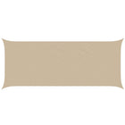 Beige Sun Shade Sail 6 x 2.5 m 100% Polyester Oxford
