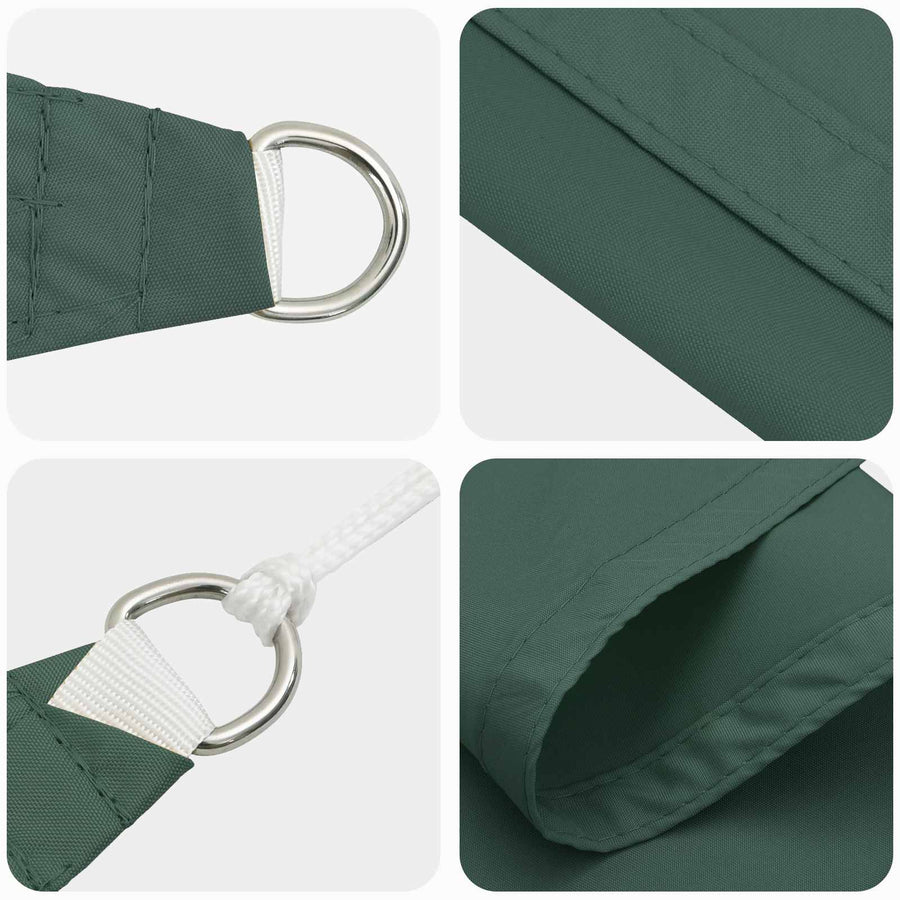 Zonneschaduwzeil Donkergroen 2 x 6 m 100% Polyester Oxford