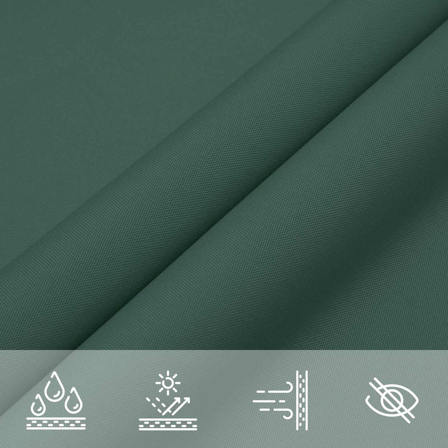 Zonneschaduwzeil Donkergroen 2 x 6 m 100% Polyester Oxford