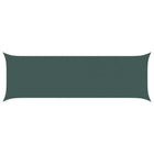 Zonneschermzeil 2 x 6 m donkergroen polyester