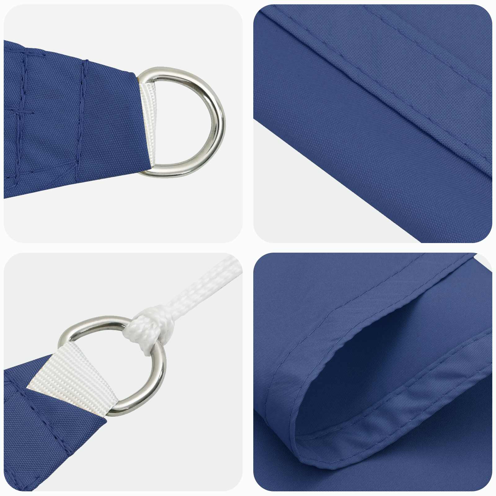 Zonneschaduwzeil Blauw 6 x 2,5 m 100% Polyester Oxford