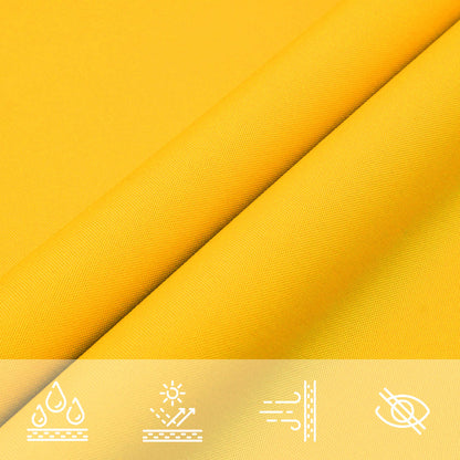 Zonneschaduwzeil Geel 6 x 2 m 100% Polyester Oxford