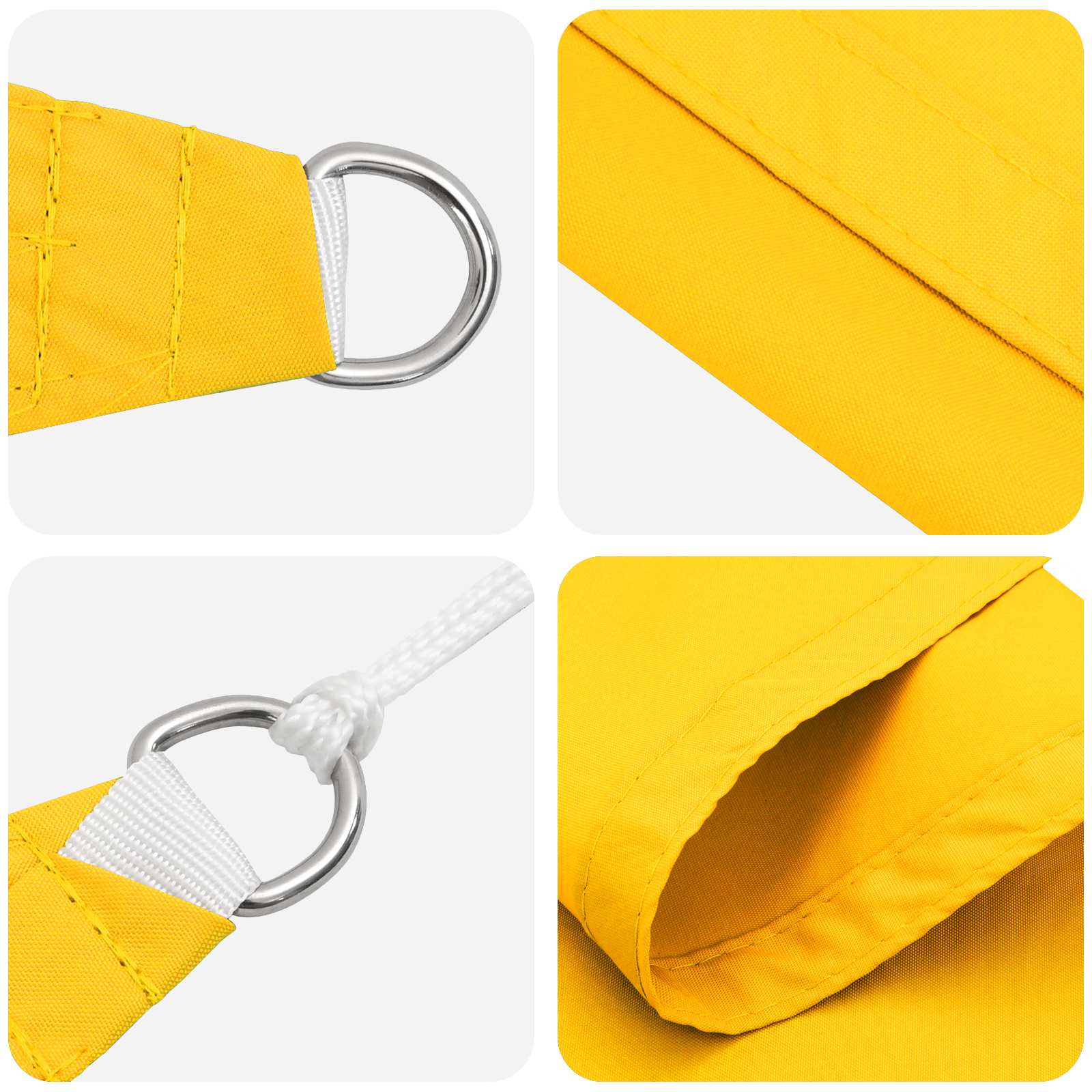 Zonneschaduwzeil Geel 6 x 2,5 m 100% Polyester Oxford