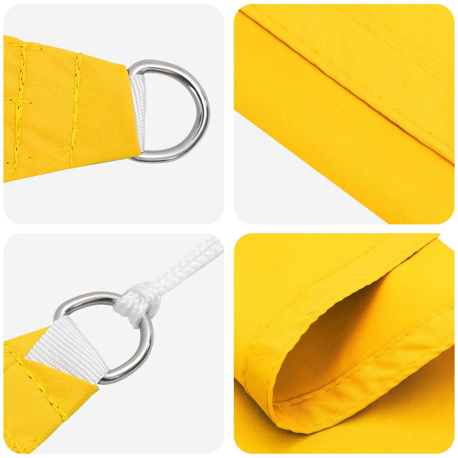 Zonneschaduwzeil Geel 6 x 2,5 m 100% Polyester Oxford