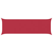 Sun Shade Sail Red 6 x 2 m 100% Polyester Oxford
