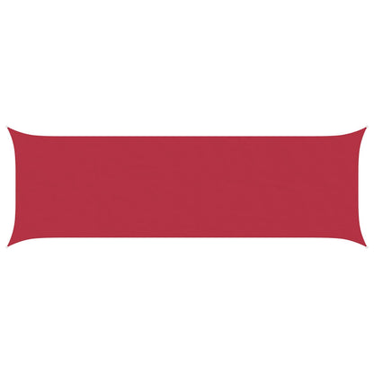 Zonneschaduwzeil Rood 6 x 2 m 100% Polyester Oxford