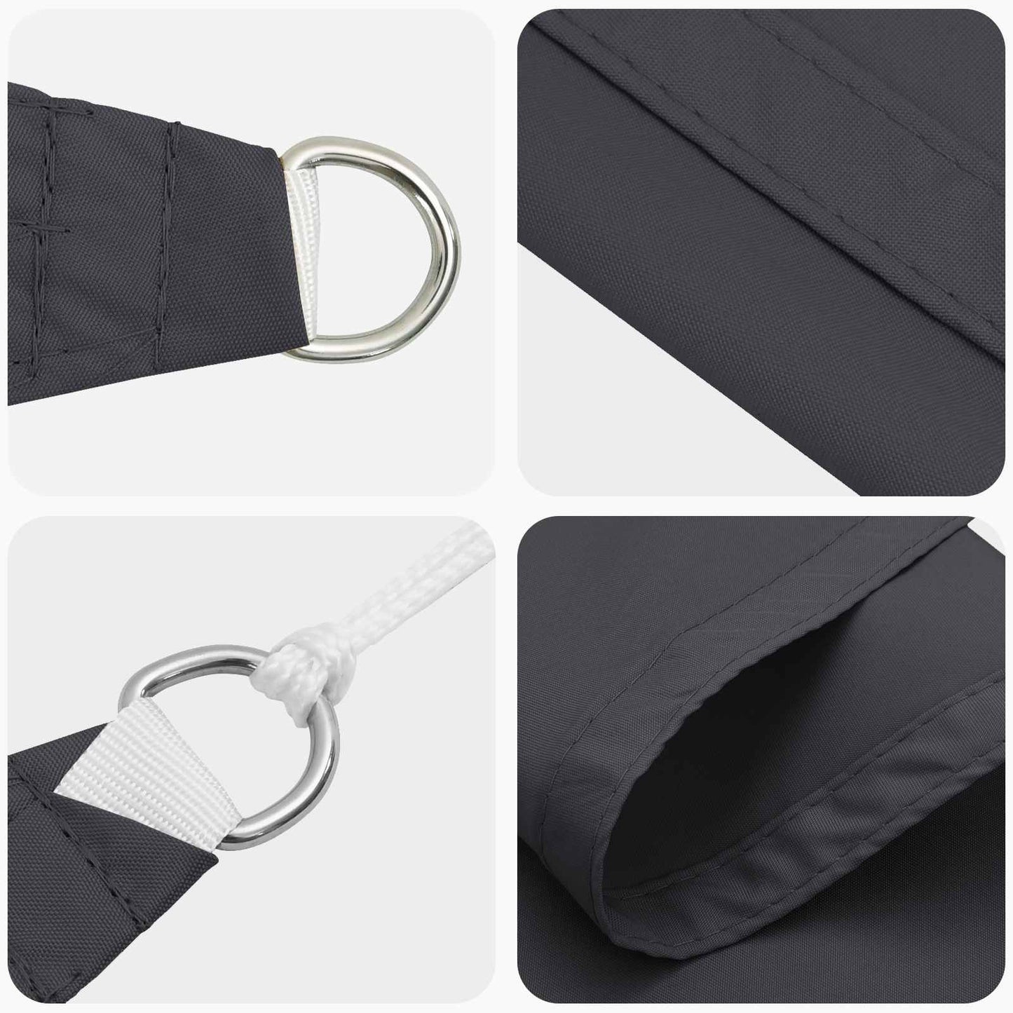 Zonneschaduwzeil Zwart 6 x 2,5 m 100% Polyester Oxford