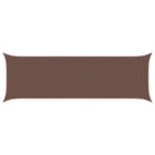 Zonnescherm 6 x 2 m bruin polyester