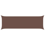 Zonnescherm 6 x 2 m bruin polyester