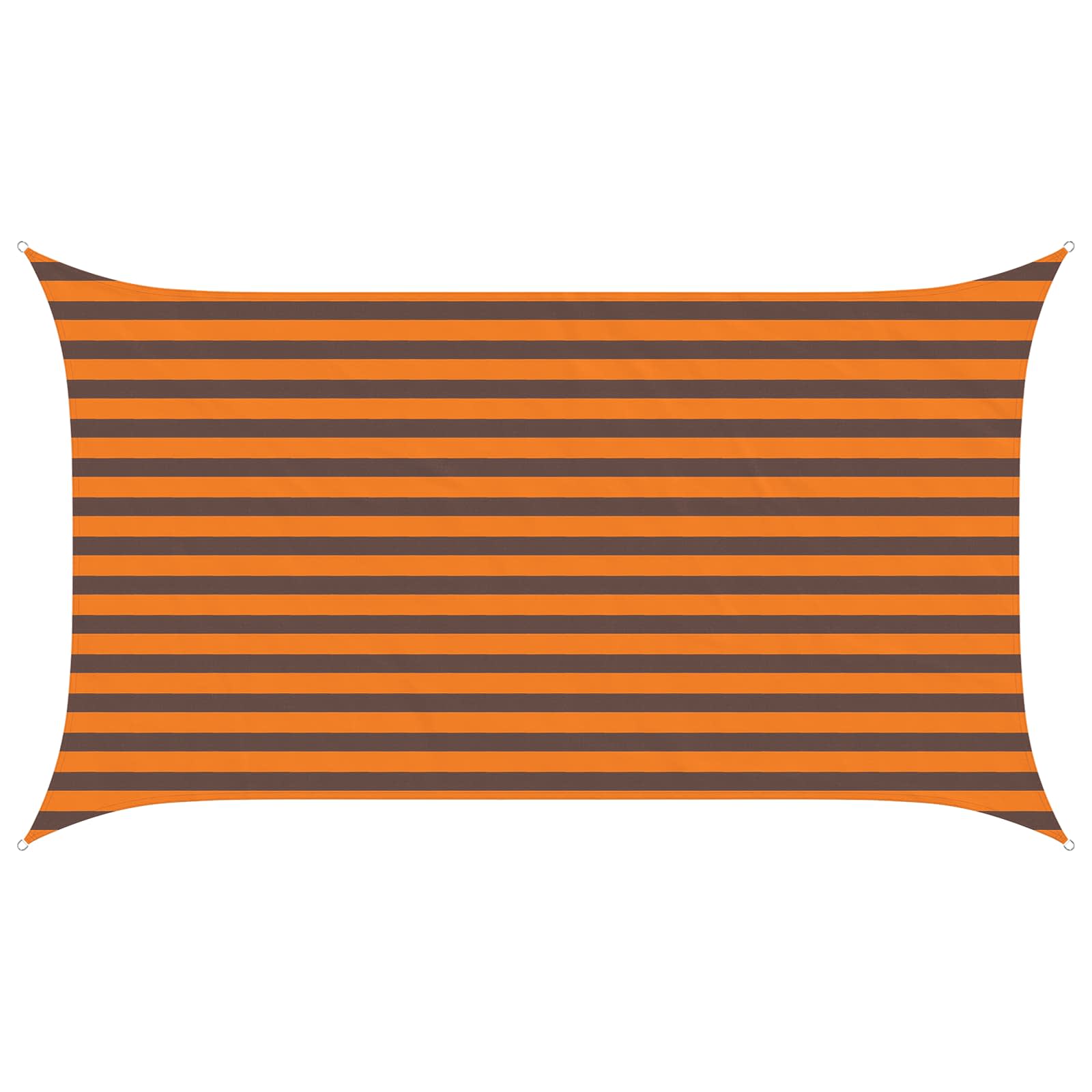 Zonneschaduwzeil Oranje en Bruin 3,5 x 2 m