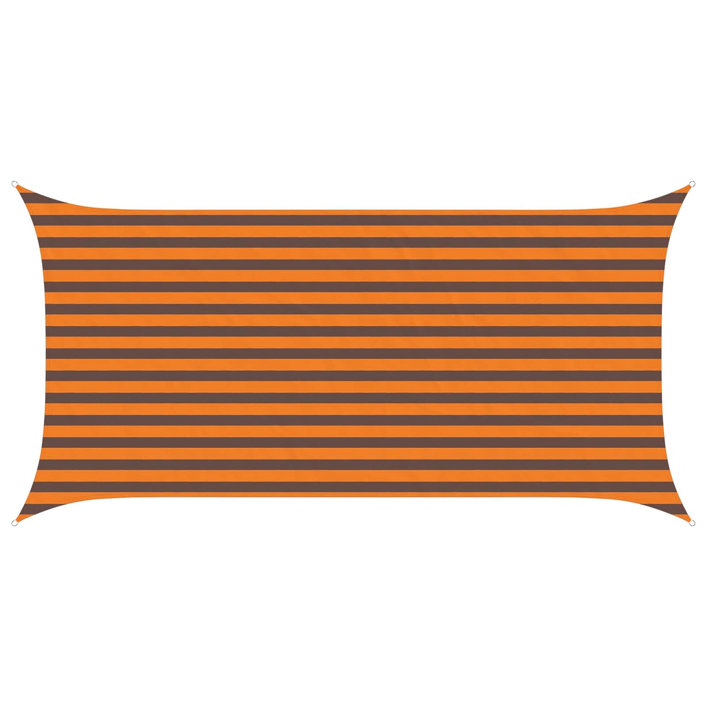 Zonneschaduwzeil Oranje en Bruin 4 x 2 m 100% Polyester Oxford