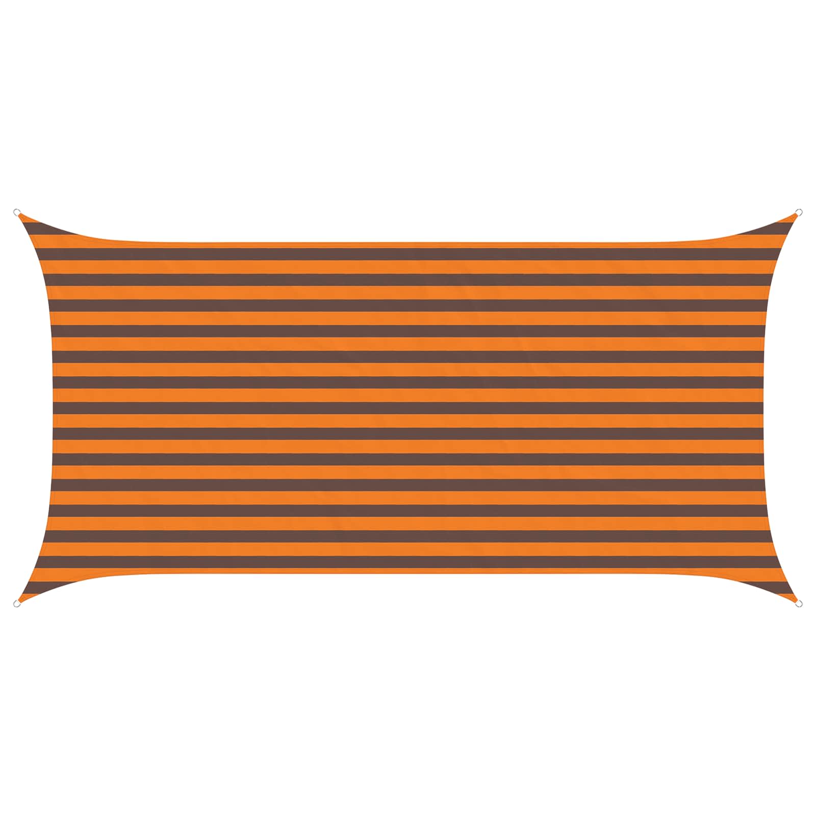Zonneschaduwzeil Oranje en Bruin 4 x 2 m 100% Polyester Oxford