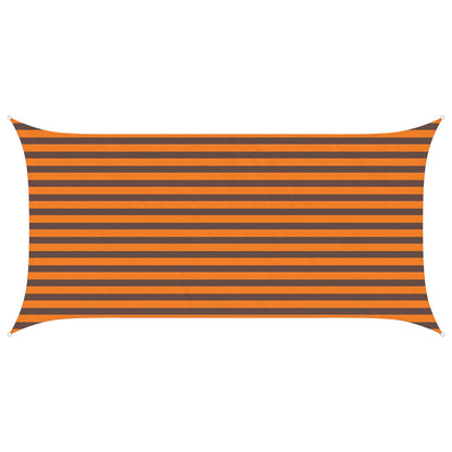 Zonneschaduwzeil Oranje en Bruin 4 x 2 m 100% Polyester Oxford