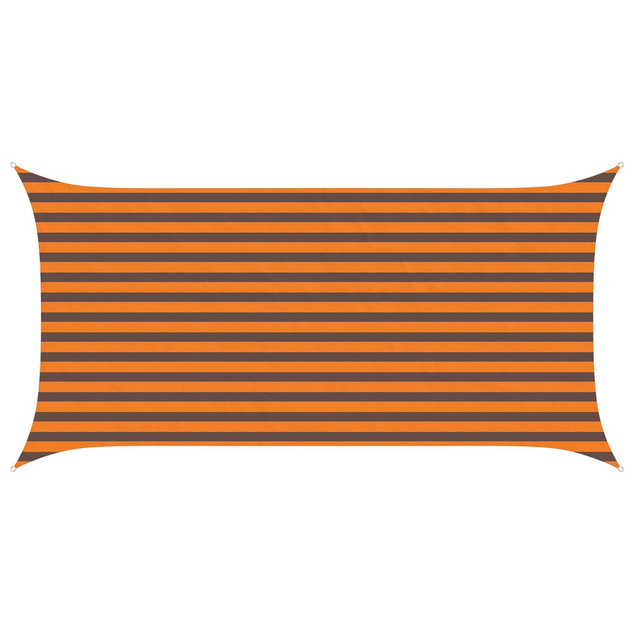 Zonneschaduwzeil Oranje en Bruin 4 x 2 m 100% Polyester Oxford