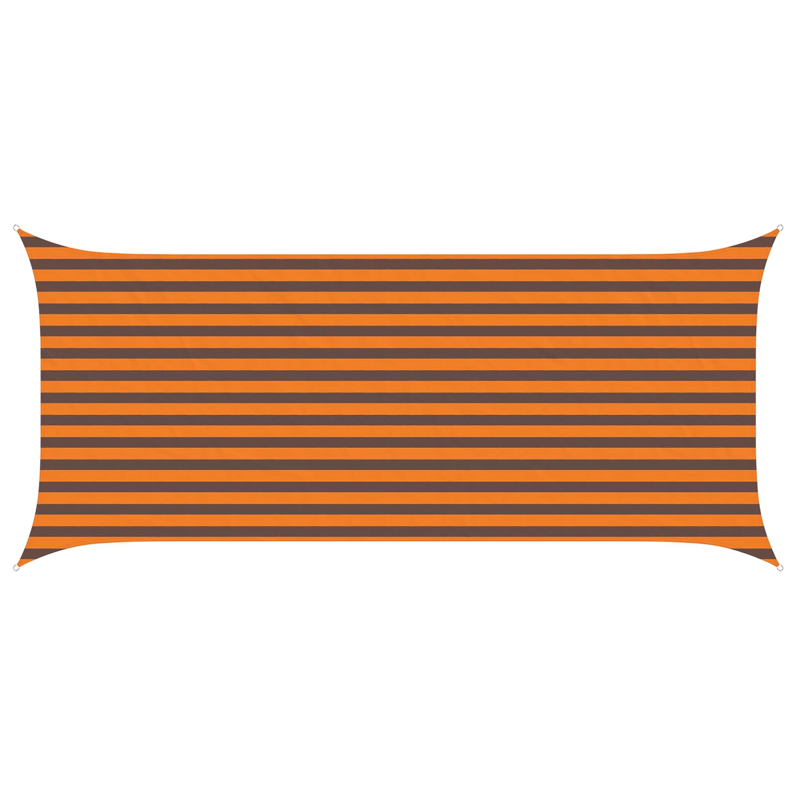 Zonneschaduwzeil Oranje en Bruin 4,5 x 2 m