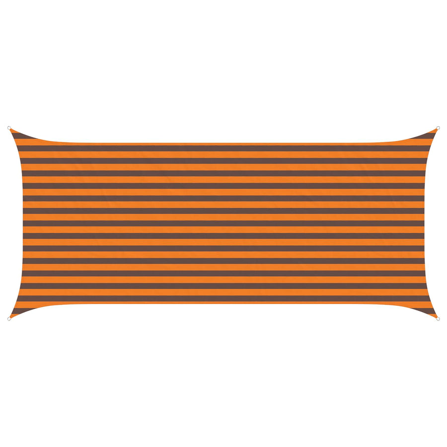 Zonneschaduwzeil Oranje en Bruin 4,5 x 2 m
