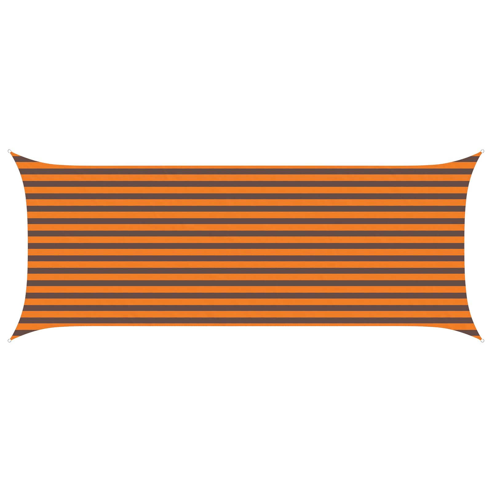 Zonneschaduwzeil Oranje en Bruin 5 x 2 m 100% Polyester Oxford